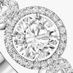 Bague Solitaire Move Link 0,70ct Diamant Or Blanc