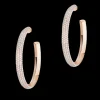 Boucles Créoles Divine Enigma GM d'oreilles Diamant Or Rose