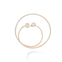 Boucles d'oreilles Diamant Or Rose