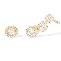 Boucles d'oreilles Diamant Or Jaune