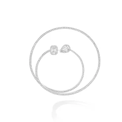 Boucles d'oreilles Diamant Or Blanc