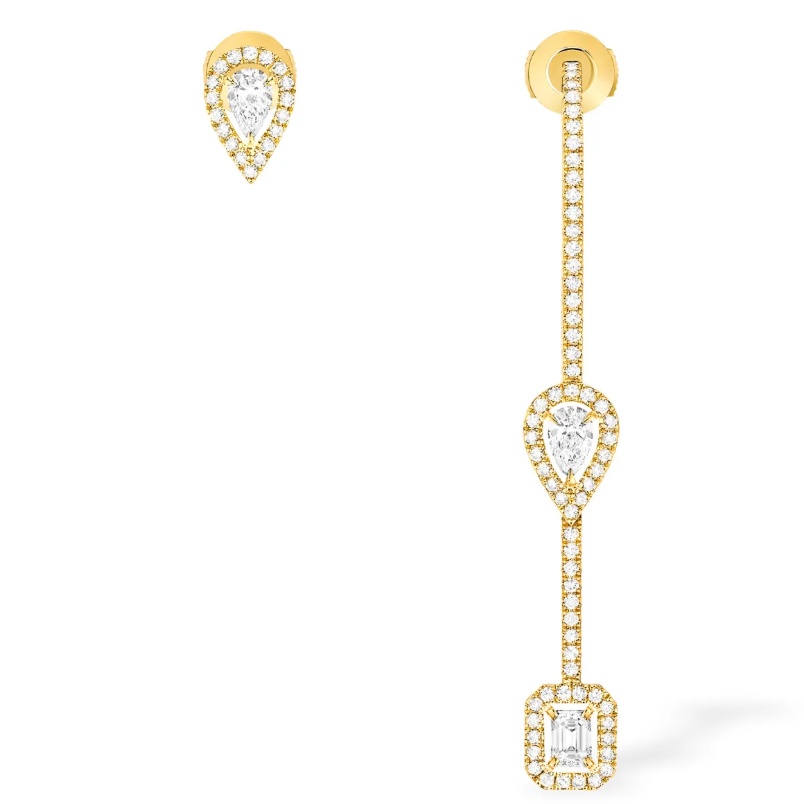 Boucles d'oreilles Diamant Or Jaune