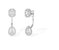Boucles d'oreilles Diamant Or Blanc
