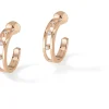 Boucles d'oreilles Diamant Or Rose