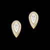 Boucles d'oreilles diamant or jaune Fiery 0,25ct