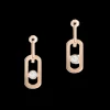 BOUCLES D'OREILLES DIAMANT OR ROSE PENDANTES SO MOVE XL