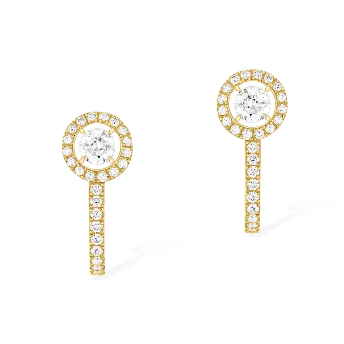 Boucles d'oreilles Diamant Or Jaune