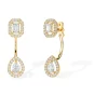 Boucles d'oreilles Diamant Or Jaune