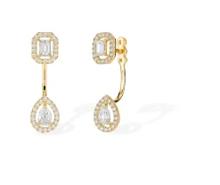 Boucles d'oreilles Diamant Or Jaune