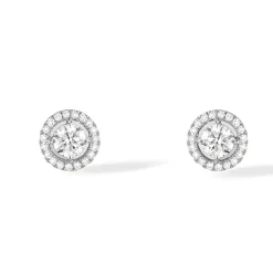 Boucles d'oreilles Diamant Or Blanc