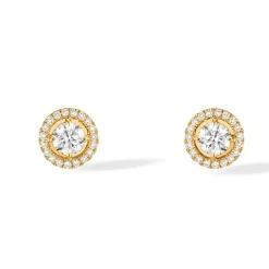 Boucles d'oreilles Diamant Or Jaune
