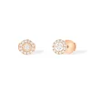 Boucles d'oreilles Diamant Or Rose