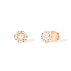 Boucles d'oreilles Diamant Or Rose
