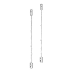 Boucles d'oreilles Diamant Or Blanc