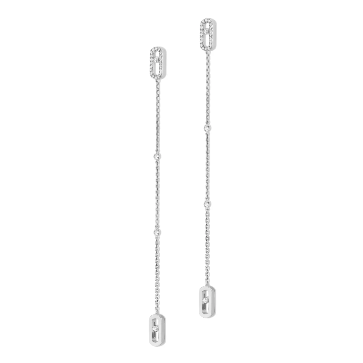 Boucles d'oreilles Diamant Or Blanc
