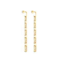 Boucles d'oreilles Diamant Or Jaune