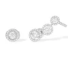 Boucles d'oreilles Diamant Or Blanc