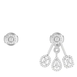 Boucles d'oreilles Diamant Or Blanc