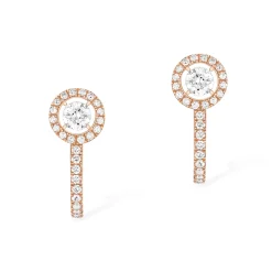 Boucles d'oreilles Diamant Or Rose