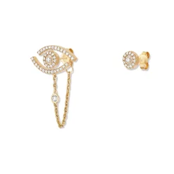 Boucles d'oreilles Diamant Or Jaune