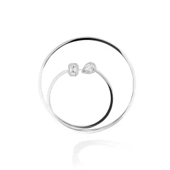 Boucles d'oreilles Diamant Or Blanc