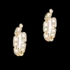 Boucles d'oreilles diamant or jaune créoles move link