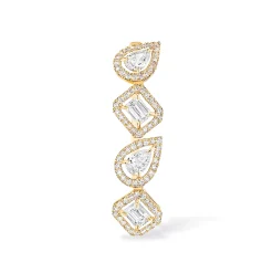 Boucles d'oreilles Diamant Or Jaune