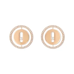 Boucles d'oreilles Diamant Or Rose
