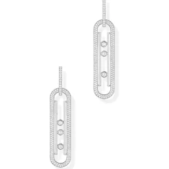 Boucles d'oreilles Diamant Or Blanc