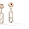 Boucles d'oreilles Diamant Or Rose
