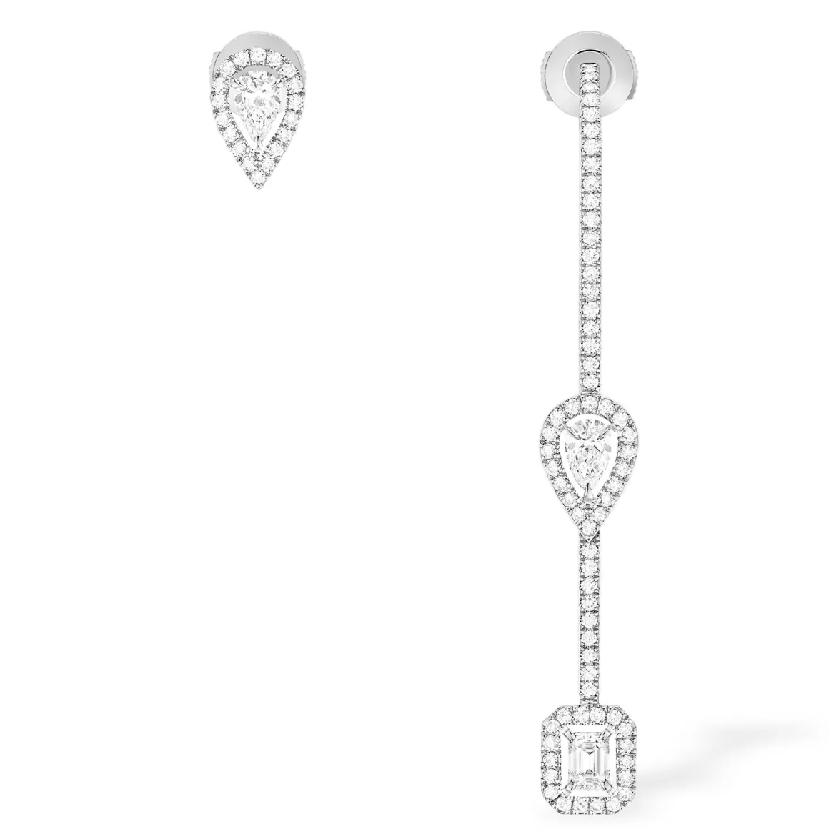 Boucles d'oreilles Diamant Or Blanc