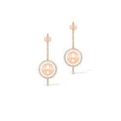 Boucles d'oreilles Diamant Or Rose