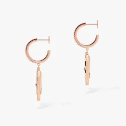 Boucles d'oreilles Diamant Or rose Lucky Move