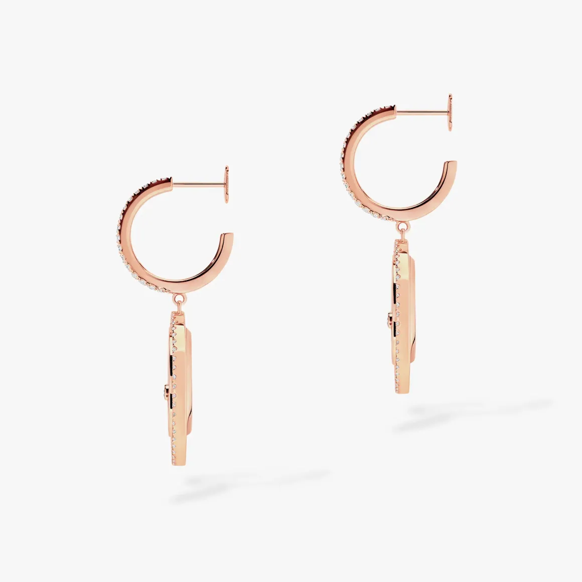 Boucles d'oreilles Diamant Or rose Lucky Move