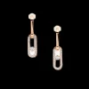 Boucles d'oreilles Diamant Or rose Move Link