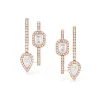 Boucles d'oreilles Diamant Or Rose