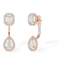 Boucles d'oreilles Diamant Or Rose