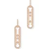 Boucles d'oreilles Diamant Or Rose