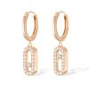 Boucles d'oreilles Diamant Or Rose