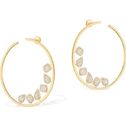 Boucles d'oreilles Diamant Or Jaune
