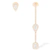 Boucles d'oreilles Diamant Or Rose