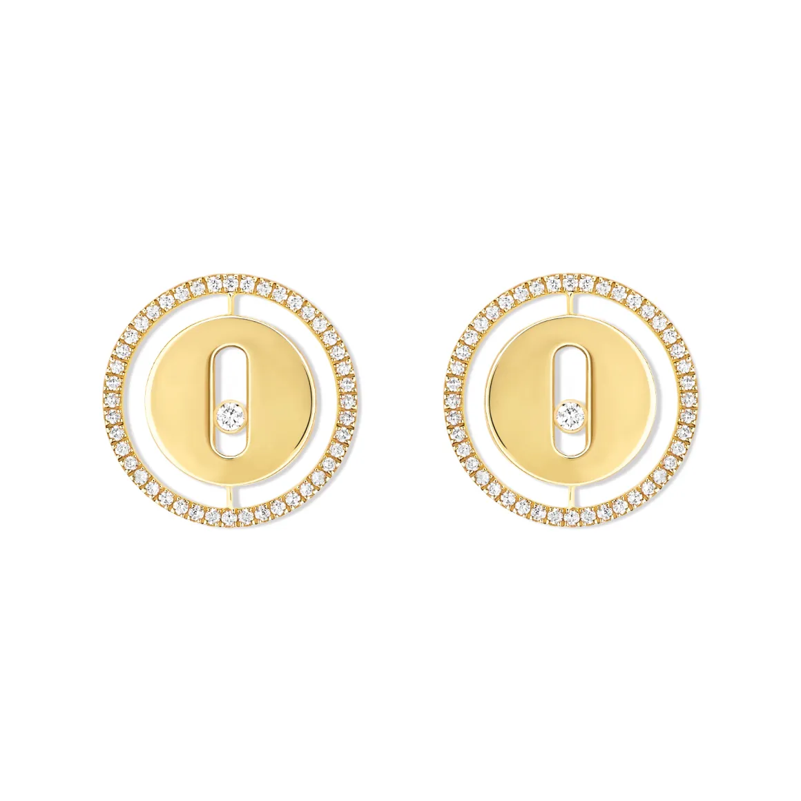 Boucles d'oreilles Diamant Or Jaune