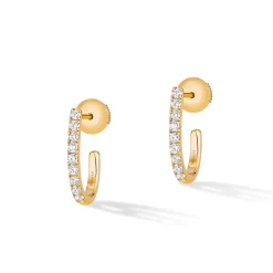 Boucles d'oreilles Diamant Or Jaune
