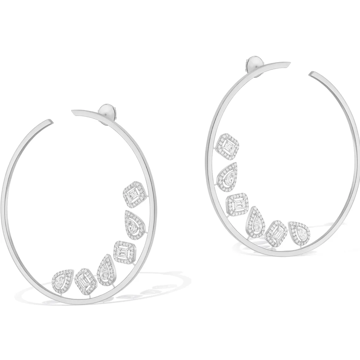 Boucles d'oreilles Diamant Or Blanc