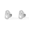 Boucles d'oreilles Diamant Or Blanc