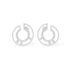 Boucles d'oreilles Diamant Or Blanc