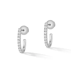 Boucles d'oreilles Diamant Or Blanc
