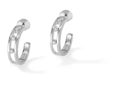 Boucles d'oreilles Diamant Or Blanc