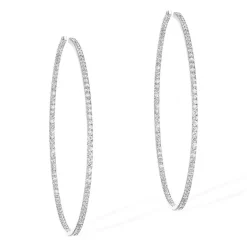 Boucles d'oreilles Diamant Or Blanc