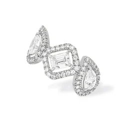 Boucles d'oreilles Diamant Or Blanc